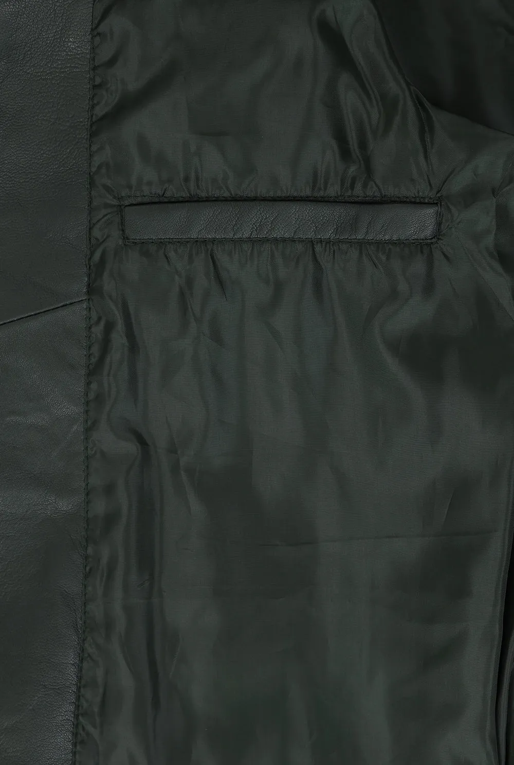 Men's Green Soft Napa Leather Classic Jacket - Billy