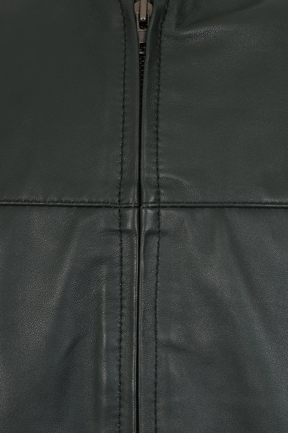 Men's Green Soft Napa Leather Classic Jacket - Billy