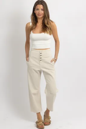 TAJA ECRU WASHED PANT