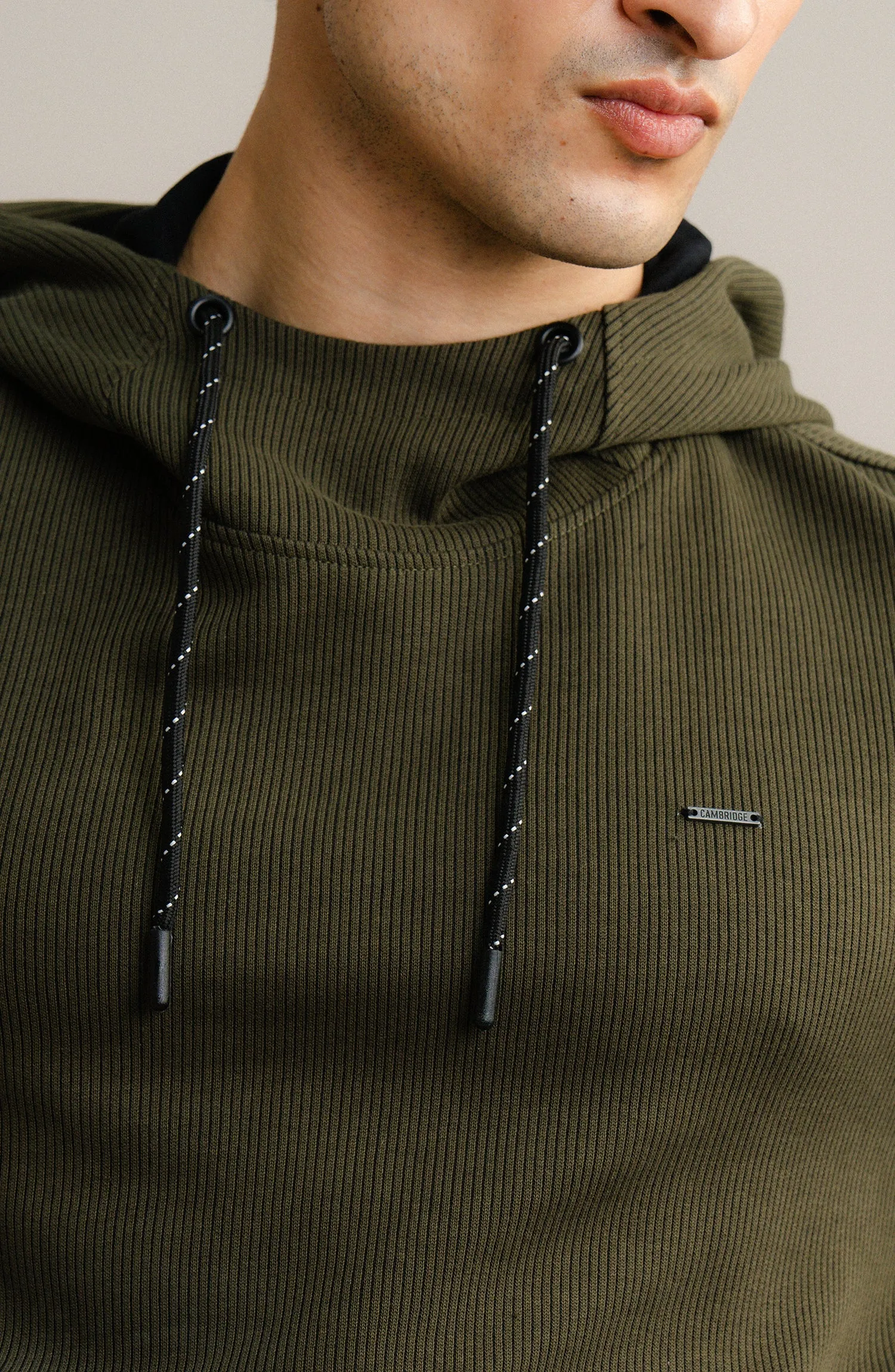 Textured Rib Pullover - Olive