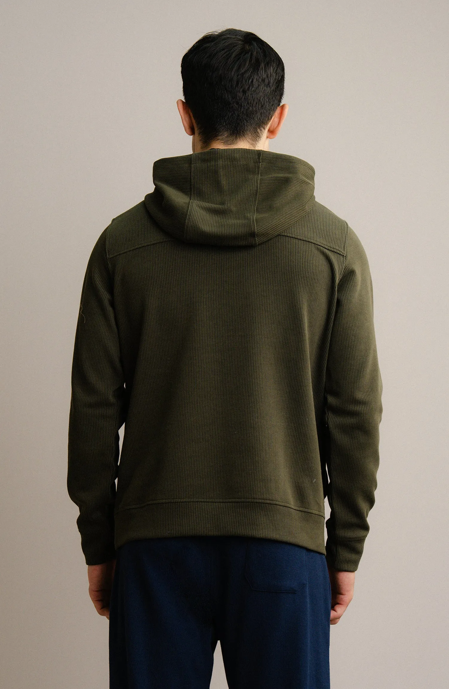 Textured Rib Pullover - Olive